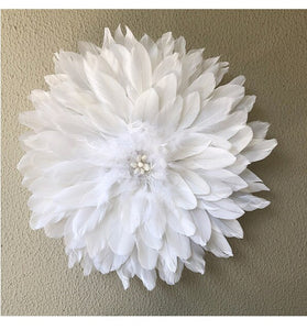 European Style Handmade Natural Feather Room Decoration Girls Room  Decoration De Maison  Nordic Decoration Home
