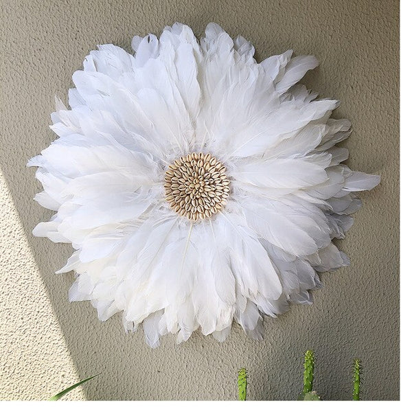 European Style Handmade Natural Feather Room Decoration Girls Room  Decoration De Maison  Nordic Decoration Home