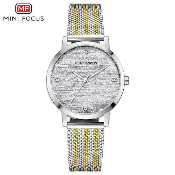 MINI FOCUS 2020 New Women Watch Elegant Fashion Ladies quartz Watch Waterproof Stainless Steel Belt Ladies Dress Montre Relogia