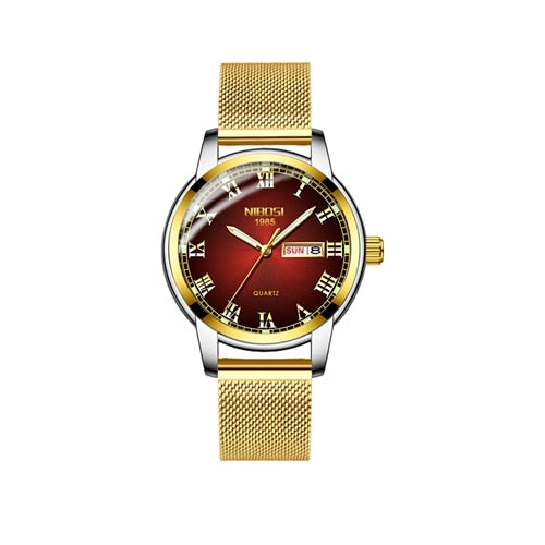 NIBOSI Gold Watch Women Watches Ladies Creative Steel Women's Bracelet Watches Female Clock Relogio Feminino Montre Femme