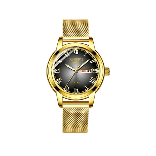 NIBOSI Gold Watch Women Watches Ladies Creative Steel Women's Bracelet Watches Female Clock Relogio Feminino Montre Femme