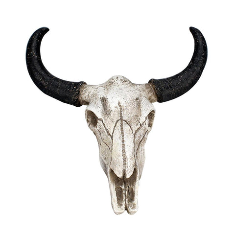 Resin Fake Cow Skull Horn Wall Hanging Ornament Crafts Bar Restaurant Decoration maison hogar home decor