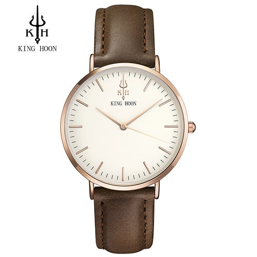 Ladies Fashion Quartz Watch Women Leather Casual Dress Women's Watches Rose Gold Crystal reloje mujer 2016 montre femme