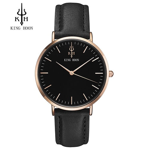 Ladies Fashion Quartz Watch Women Leather Casual Dress Women's Watches Rose Gold Crystal reloje mujer 2016 montre femme