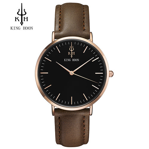 Ladies Fashion Quartz Watch Women Leather Casual Dress Women's Watches Rose Gold Crystal reloje mujer 2016 montre femme