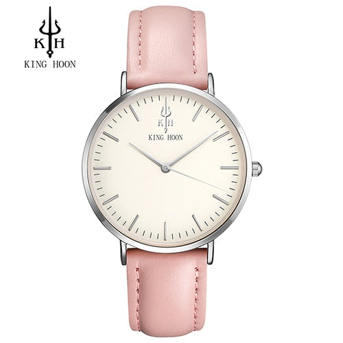 Ladies Fashion Quartz Watch Women Leather Casual Dress Women's Watches Rose Gold Crystal reloje mujer 2016 montre femme