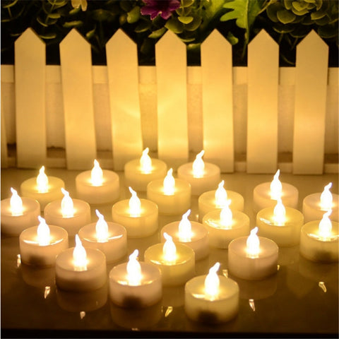 Set of 12 Warm White Flickering decorative-candles ,casamento kaars decoratie Mumlar  bougies decoratives maison