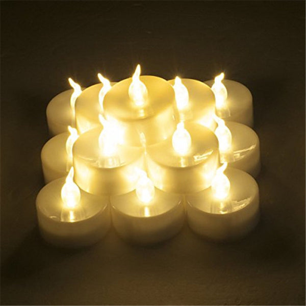Set of 12 Warm White Flickering decorative-candles ,casamento kaars decoratie Mumlar  bougies decoratives maison