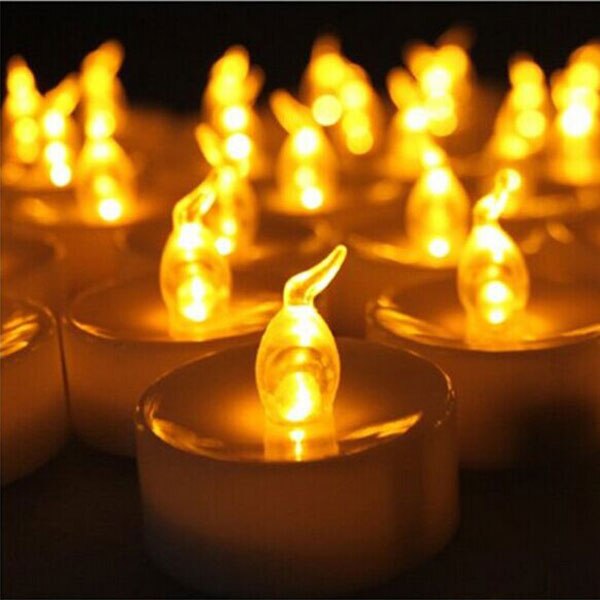 Set of 12 Warm White Flickering decorative-candles ,casamento kaars decoratie Mumlar  bougies decoratives maison